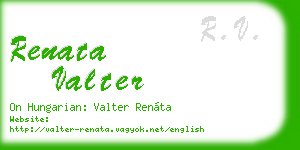 renata valter business card